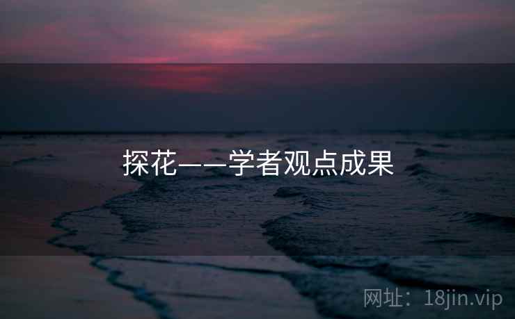 探花——学者观点成果