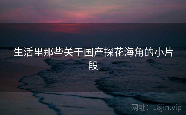 生活里那些关于国产探花海角的小片段