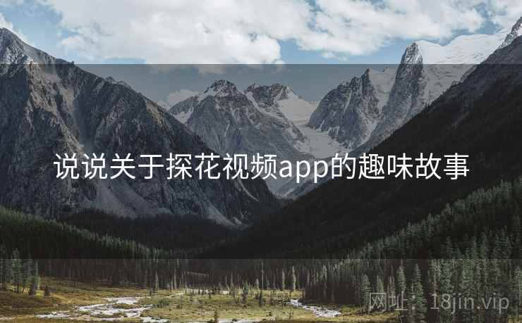 说说关于探花视频app的趣味故事